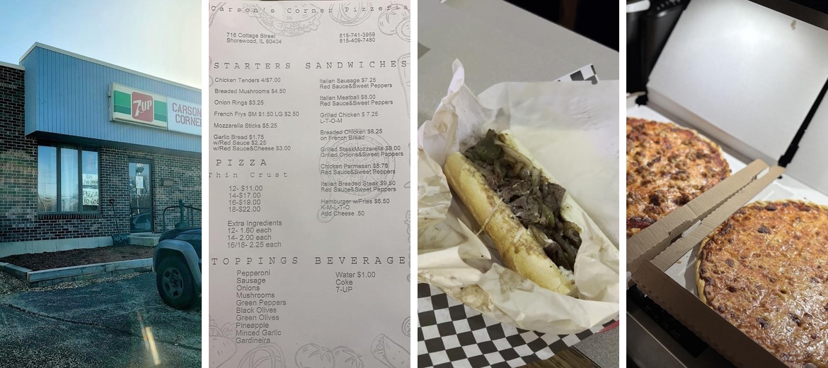 Carsons Corner Pizzeria and more Menu